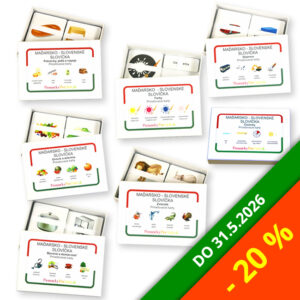 Maďarsko-slovenské slovíčka | Magyar-szlovák szavak | 914 kariet | Balík 7 učebných pomôcok pre ZŠ so zľavou 20%