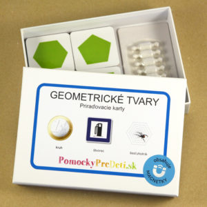 Geometrické tvary | Priraďovacie karty s magnetmi | Učebná pomôcka pre MŠ a ZŠ