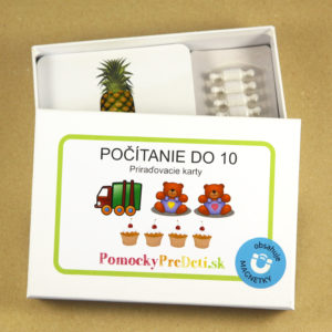 Počítanie do 10 | Priraďovacie karty s magnetmi | Učebná pomôcka pre MŠ a ZŠ