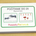 Počítanie do 20 | 40 autokorekčných štipcových kariet | Inovovaná verzia 2023