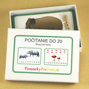 Počítanie do 20 | 40 autokorekčných štipcových kariet | Inovovaná verzia 2023