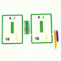 Malá násobilka - karty v kombinácii s montessori perlovým materiálom (perlový materiál nie je súčasťou pomôcky!)