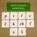 Spodobovanie - Štipcové a priraďovacie karty - triediace karty a kartičky so spoluhláskami