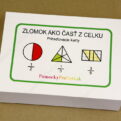 Zlomok ako časť z celku – priraďovacie karty – krabička