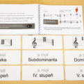 Akordy - Veľké podlhovasté karty na základné oboznámenie s hlavnými harmonickými funkciami