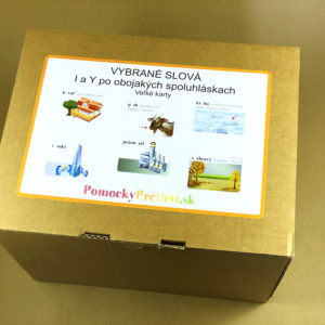 Vybrané slová - veľké karty (I a Y po obojakých spoluhláskach), priraďovacie karty