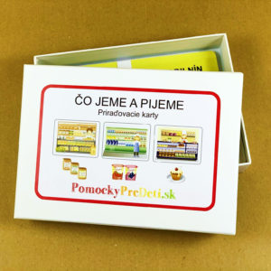Čo jeme a pijeme - priraďovacie karty