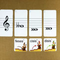 Posuvky - trpaslíci | Priraďovacie karty | priraďovanie názvov nôt