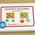 Ovocie a zelenina | Priraďovacie karty s magnetmi | Učebná pomôcka pre MŠ a ZŠ