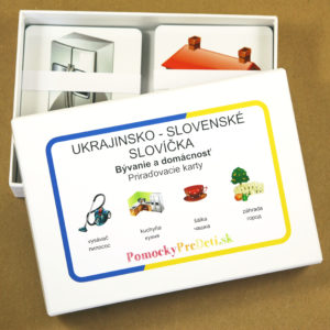 Ukrajinsko-slovenské slovíčka pre deti z Ukrajiny – Bývanie a domácnosť | Priraďovacie karty