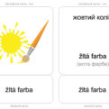 Slovenské slovíčka pre deti z Ukrajiny – Farby | Priraďovacie karty