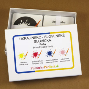 Slovenské slovíčka pre deti z Ukrajiny – Farby | Priraďovacie karty