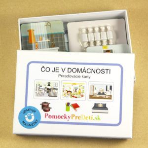 Čo je v domácnosti | Priraďovacie karty s magnetmi | Učebná pomôcka pre MŠ a ZŠ