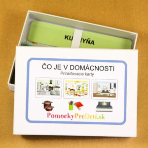 Čo je v domácnosti | 85 priraďovacích kariet