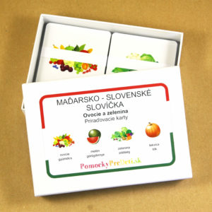 Maďarsko-slovenské slovíčka - Ovocie a zelenina | Priraďovacie karty (150ks)