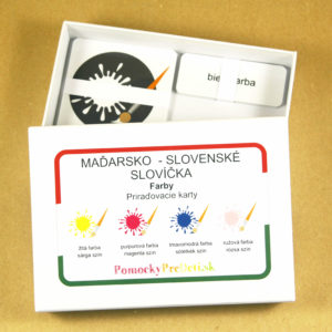 Maďarsko-slovenské slovíčka - Farby | Priraďovacie karty (30ks)