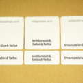 Maďarsko-slovenské slovíčka - Farby | Priraďovacie karty (30ks)