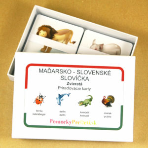 Maďarsko-slovenské slovíčka - Zvieratá | Priraďovacie karty (114 ks)