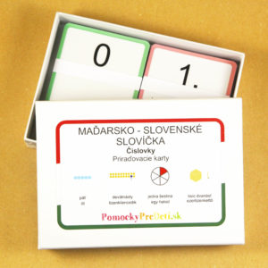 Maďarsko-slovenské slovíčka - Číslovky | Priraďovacie karty (182ks)