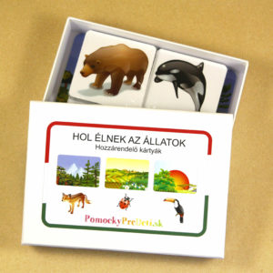 Hol élnek az állatok | Hozzárendelő kártyák | 103 kártyát