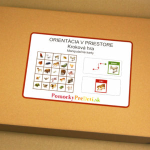 Orientácia v priestore – Kroková hra | Manipulačné karty | 2 hracie plány a 97 kariet