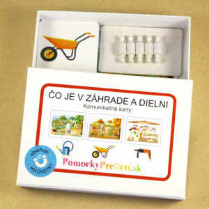 Čo je záhrade a dielni | Komunikačné karty s magnetmi | Učebná pomôcka pre MŠ a ZŠ