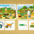 Mi van a kertben és a műhelyben | Kommunikációs kártyák | 35 kártyát