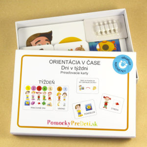 Orientácia v čase - Dni v týždni | Priraďovacie karty s magnetmi | Učebná pomôcka pre MŠ