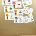 Orientácia v čase - Dni v týždni | Priraďovacie karty s magnetmi | Použitie na magnetickej tabuli | Učebná pomôcka pre MŠ